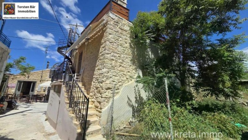 Pitsidia Ein Stück echtes Kreta – Natursteinhaus mit Dachterrasse und Meerblick in Pitsidia Haus kaufen